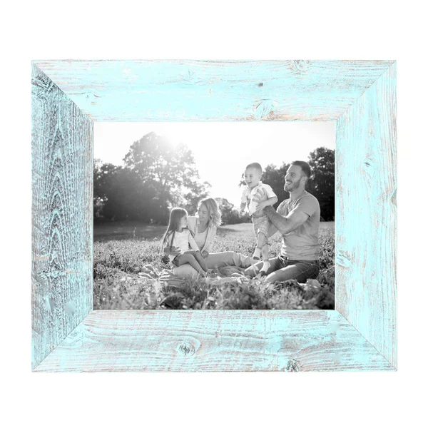 BarnwoodUSA - Farmhouse Picture Frame with 3 inch Wide Frame, 100% Reclaimed Wood (8x10, Robins Egg Blue), Size: 8 x 10