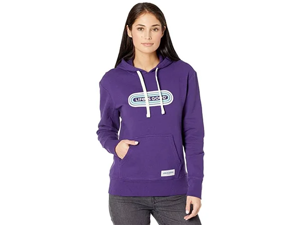 Life Is Good Women's Lig Pill Simply True Hoodie - Deep Purple