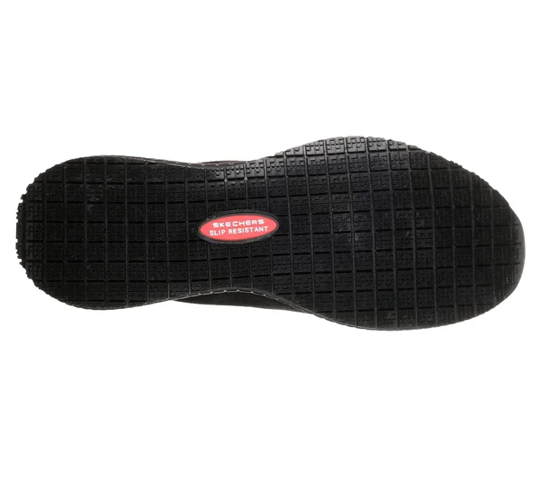 Skechers Women's Work Relaxed Fit Squad Slip Resistant Miskin - Black