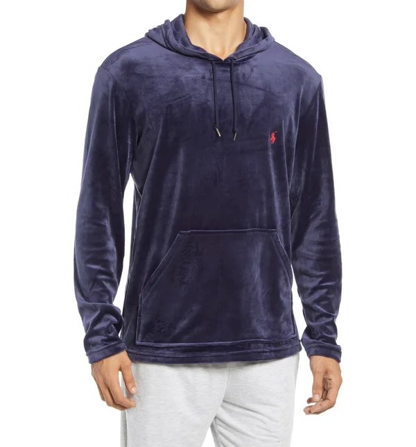 Polo Ralph Lauren Plush Velour Long Sleeve Hoodie