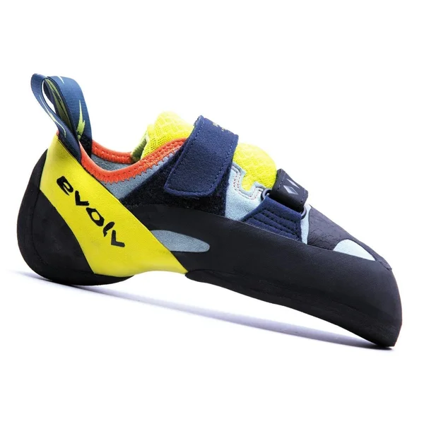 Evolv Shakra Climbing Shoe - Women's-Aqua/Neon Yellow-8.5