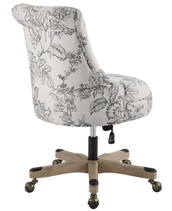 Linon Home Decor Hollyn Office Chair - Gray