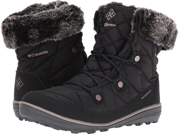 Columbia Women's Heavenly Omni-Heat Minx Shorty Boots, Black/Kettle, 7.5
