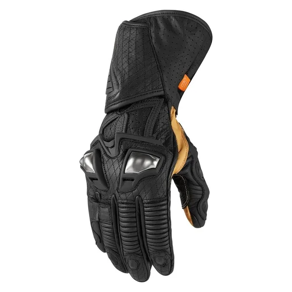 Icon 2019 Hypersport GP Long Gloves - Black - Size: XL