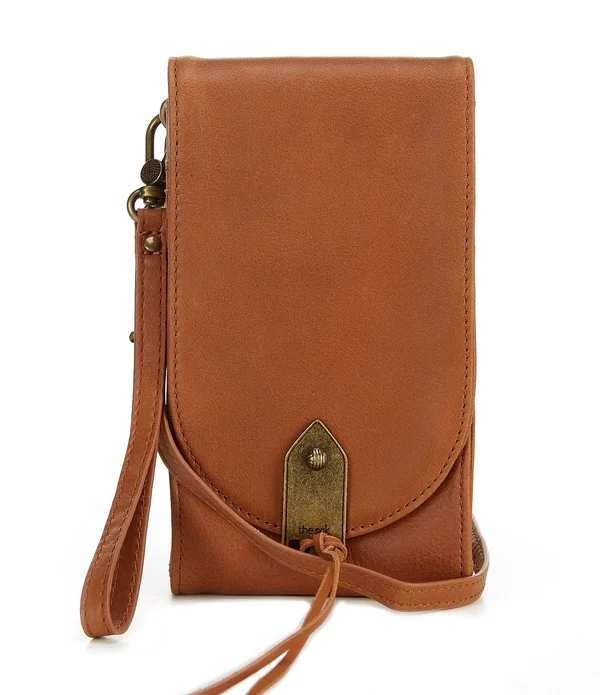 The Sak Playa Phone Crossbody Bag - Tobacco Leather