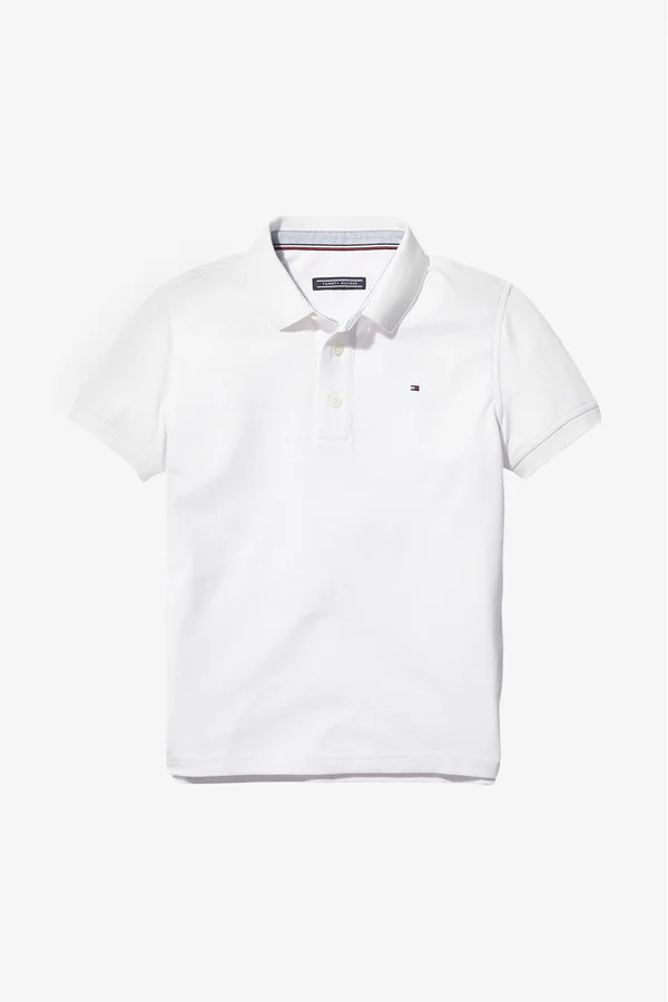 Tommy Hilfiger Kids - Polo Shirt, White, Boy, 7 yrs