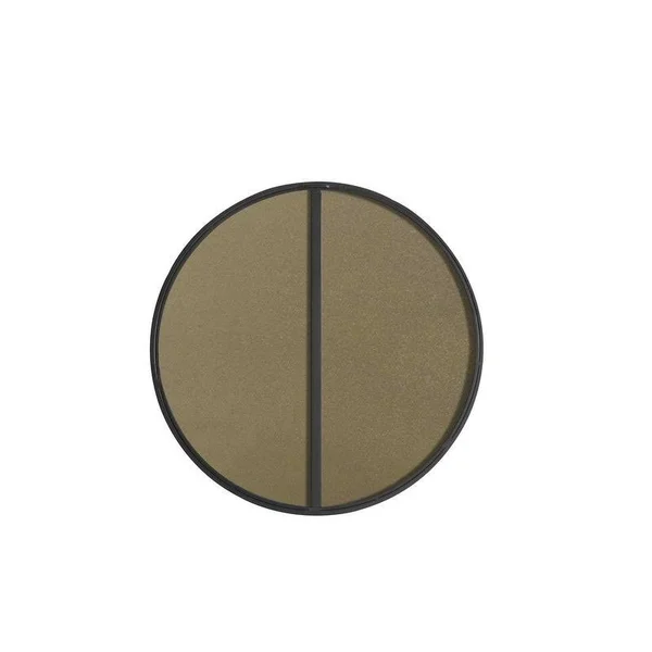 Carson Carrington Labbemala Metal Frame Round Mirror - 18x22 Diameter - Silver