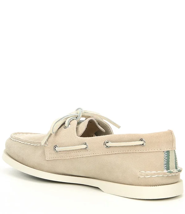 Sperry Men's Authentic Original 2-Eye Suede Boat Shoe - Cement 7M