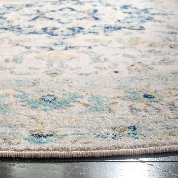 Safavieh Madison MAD155M 2&3x22 x 10&0x22 Runner Ivory, Blue Area Rug
