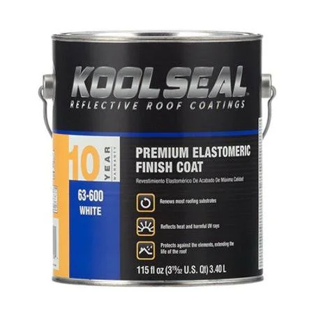 KST Coatings KS0063600-16 0.9 Gallon White Roof Coating (Case of 4)