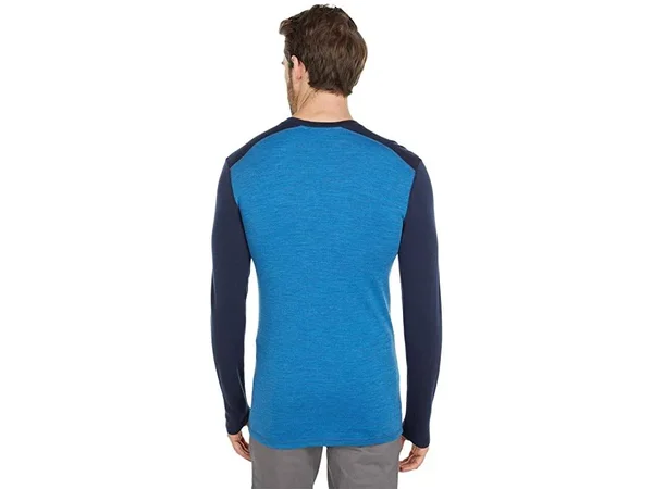 Smartwool Men's Merino 250 Baselayer Crew - Small - Neptune Blue Heather - Deep Navy