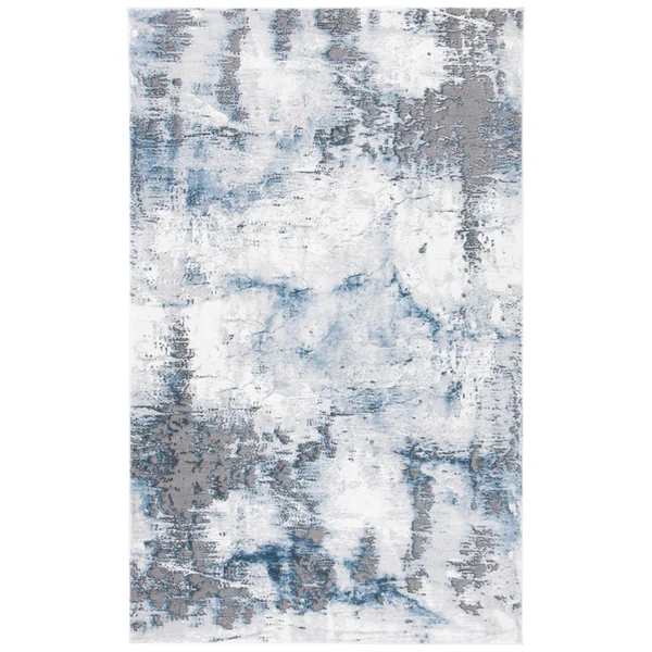 Safavieh Craft CFT850M 6&7x22 Square Blue and Grey Area Rug