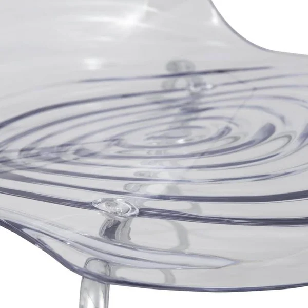 LeisureMod Astor Modern Dining Chair Clear