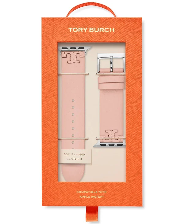 Tory Burch Mcgraw Band for Apple Watch, Blush Leather, 38 mm - 40 mm