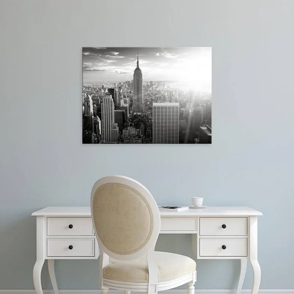 Easy Art Prints PhotoINC Studio's 'New York' Premium Canvas Art - 18 x 24 - Brazilian Barnwood Frame