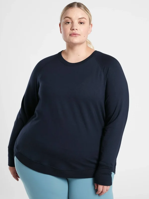 Athleta Women's Mindset Sweatshirt Navy Size XL