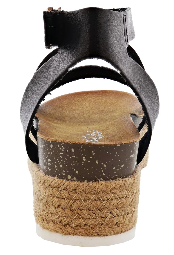 Patrizia Larissa Women's Espadrille Platform Sandals, Size: 37, Black