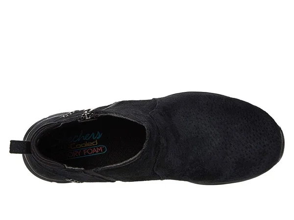 Skechers Women's Seager - Bobble Boots, Black/Black, 7.5