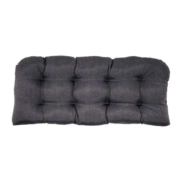 Haven Way Solid Tufted Loveseat Cushion - 44x19x3.5x22 - Medium Gray