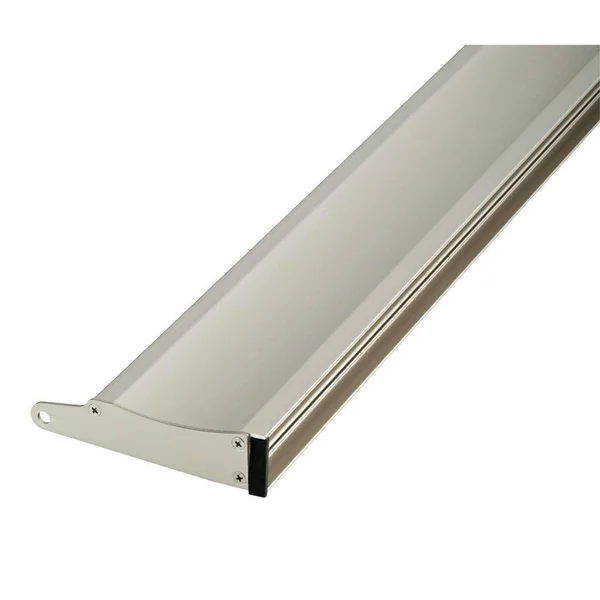 Delta Pivot Shower Door 33 in. x 64-3/4 in. Modern Side Track Clear Glass Nickel 2406365