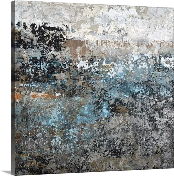 Shades of Blue I, Canvas Wall Art, 20x20, Great Big Canvas