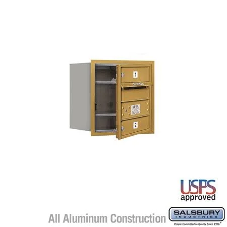 Salsbury Industries 3704S-02ZFU 4C Horizontal Mailbox, Bronze