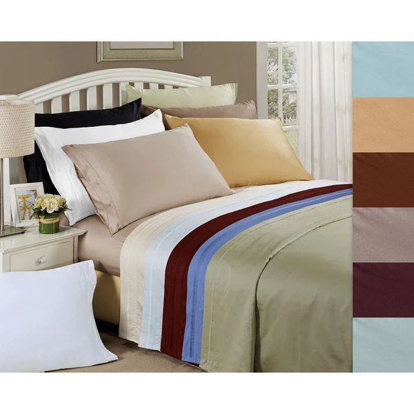 Impressions Egyptian Cotton Solid Sheet Set - Taupe
