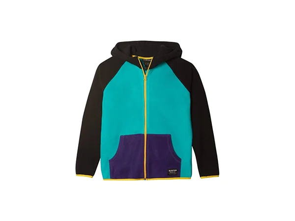 Burton Kids& Spark Full-Zip Hooded Fleece - Dynasty Green Multi, L