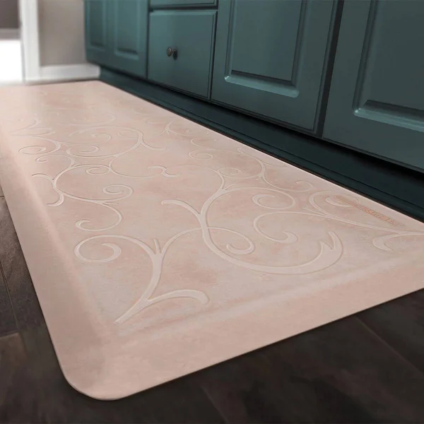 WellnessMats Estates Collection 3& x 2& Anti-Fatigue Mat Bella, Sand Dollar
