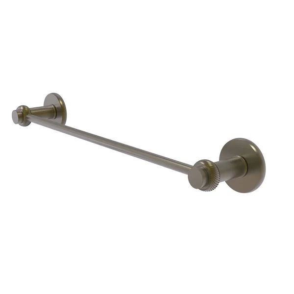Allied Brass Mercury Collection Towel Bar with Twist Accent - Antique Brass - 36 inch