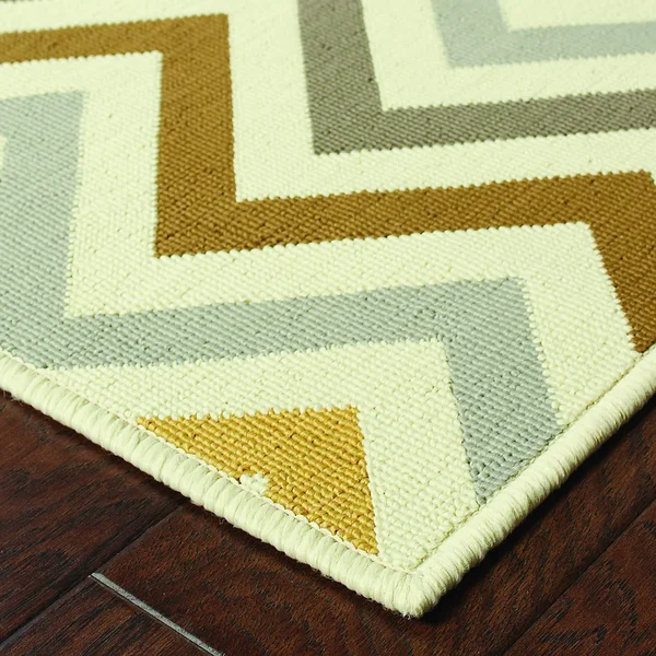 Oriental Weavers Riviera 4593A Ivory Area Rug 7&10x22 x 10&10x22