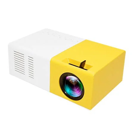 Mini Pocket LED Projector Portable LCD Projector 400 Lumens 720p/1080p Projection Machine HD AV TF Card Slot with Remote Control