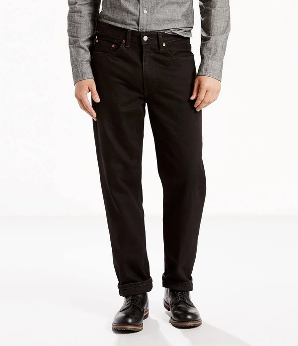 Levi&s 550 Relaxed Fit Jeans-Big & Tall, 50 34, Black