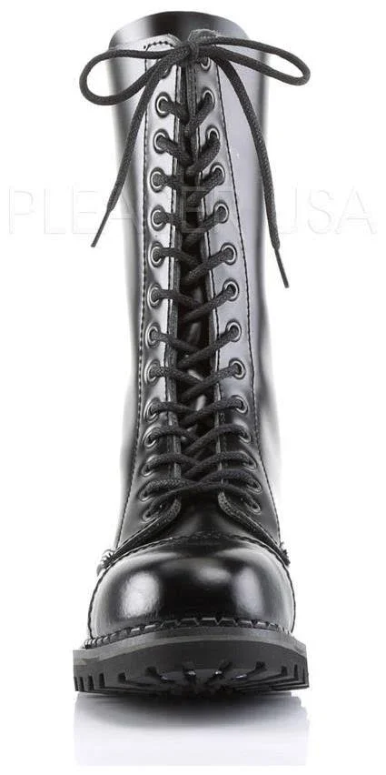 Demonia - Rocky-14 7 - Black Leather