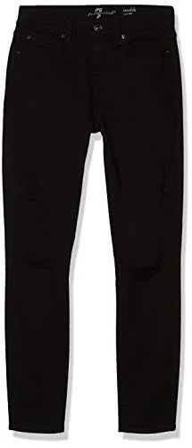 7 for All Mankind Women's Mid Rise Skinny Fit Ankle Jeans