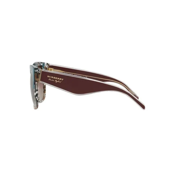 Burberry BE4271F Square Sunglasses, 56-21-145, 3731E2-TOP Green on Check