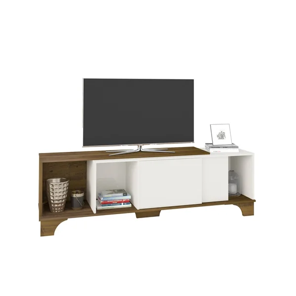 Bertolini Missouri TV Stand - Pine/Off White