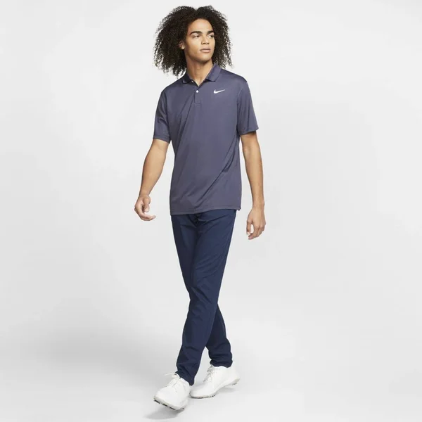 Nike Men's Victory Dri-Fit Golf Polo - Gridiron/White