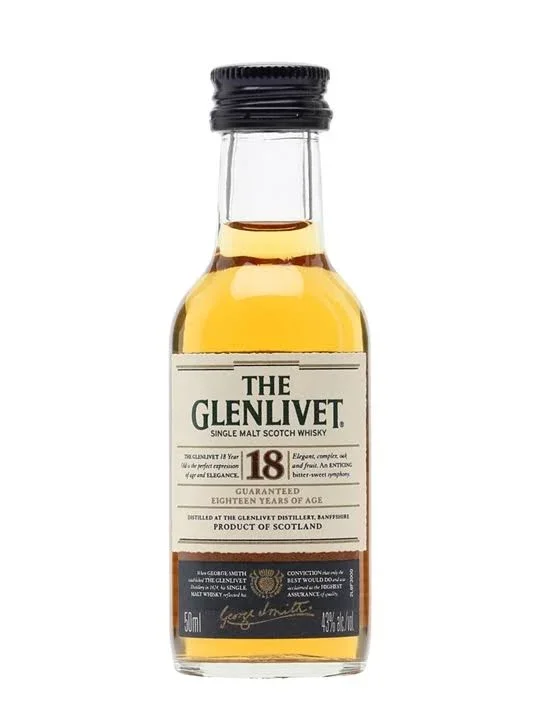 Glenlivet 18 Year Old Miniature Speyside Single Malt Scotch Whisky