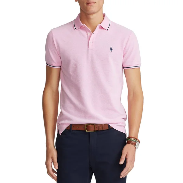 Polo Ralph Lauren Slim Stretch Birdseye Men's Polo Shirt - Hampton Pink