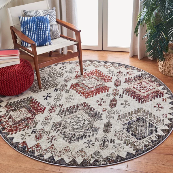 Safavieh Clearance Herat HRT319A Cream Rug, 6&7x22x6&7x22 - Square