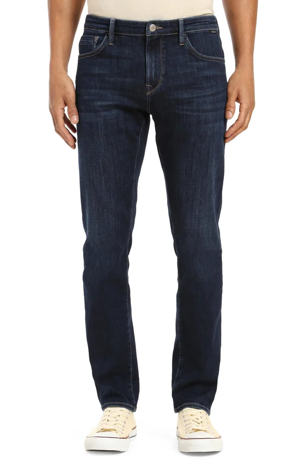 Mavi Men's Jake Slim Leg Jeans in Deep Feather Blue