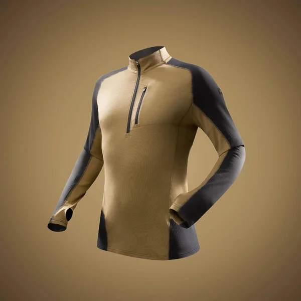 Forclaz Men's Trek 900, Long Sleeved Merino Hiking T-Shirt in Brown, Size Small