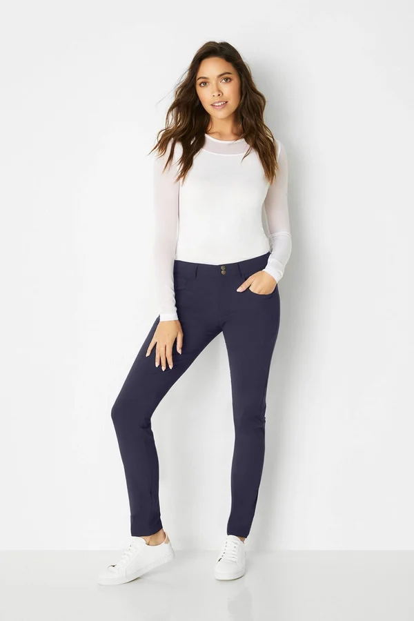 Luisa Skinny Jean Pant, Grey, M, Best Women's Travel Clothing