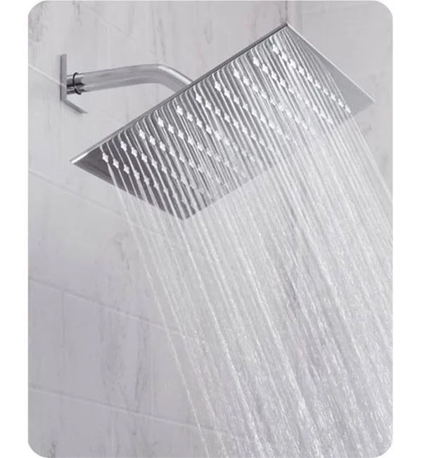Jaclo Cubix 10x22 Wall/Ceiling Mount Single-Function Square Rain Machine Showerhead in Antique Copper, Flow Rate: 1.5 GMP, SKU