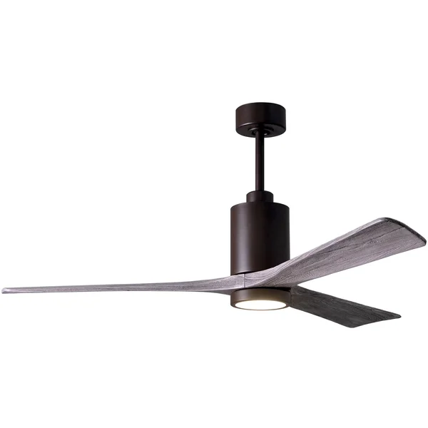 Patricia Ceiling Fan with Light by Matthews Fan Company, Textured Bronze, PA3-TB-BW-60