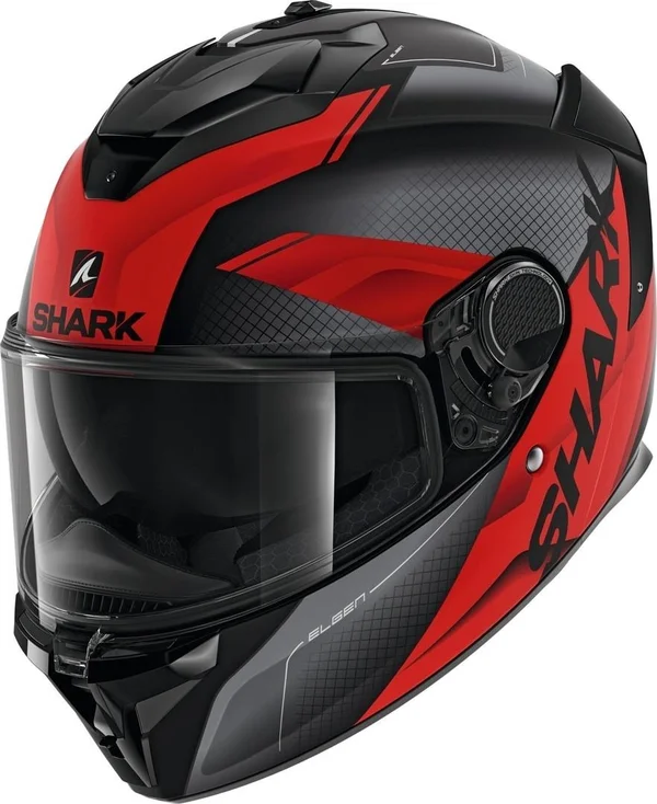 Shark Spartan GT Elgen Helmet - black-red, Size M