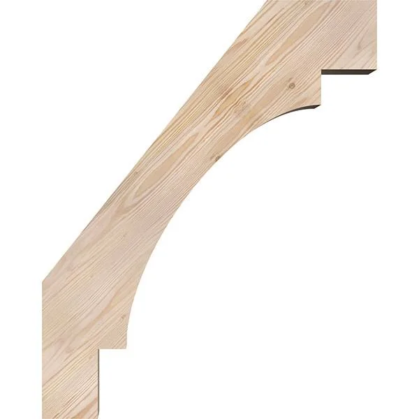 Ekena Millwork 5 1/2x22W x 24x22D x 30x22H Merced Smooth Brace, Douglas Fir