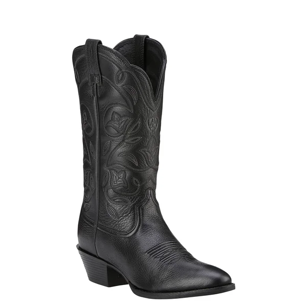 Ariat Heritage Western R-Toe 7.5 Women's Black