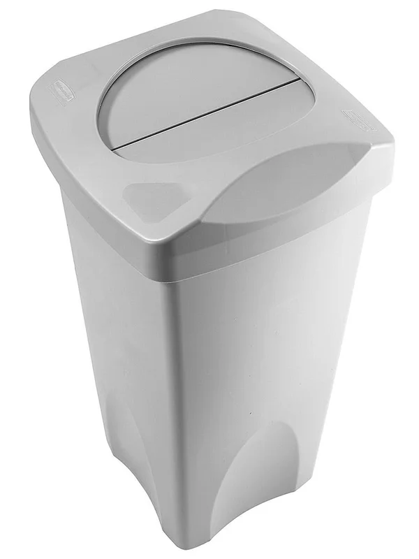 Rubbermaid Commercial Untouchable Square Container - 23gal, Gray